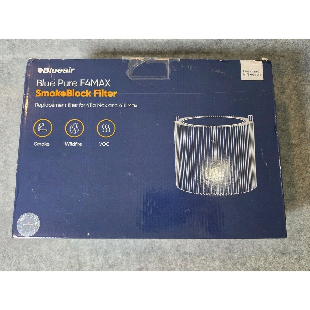 Blueair Blue Pure F4MAX SmokeBlock Replacement Filter – 411a Max / 411i Max